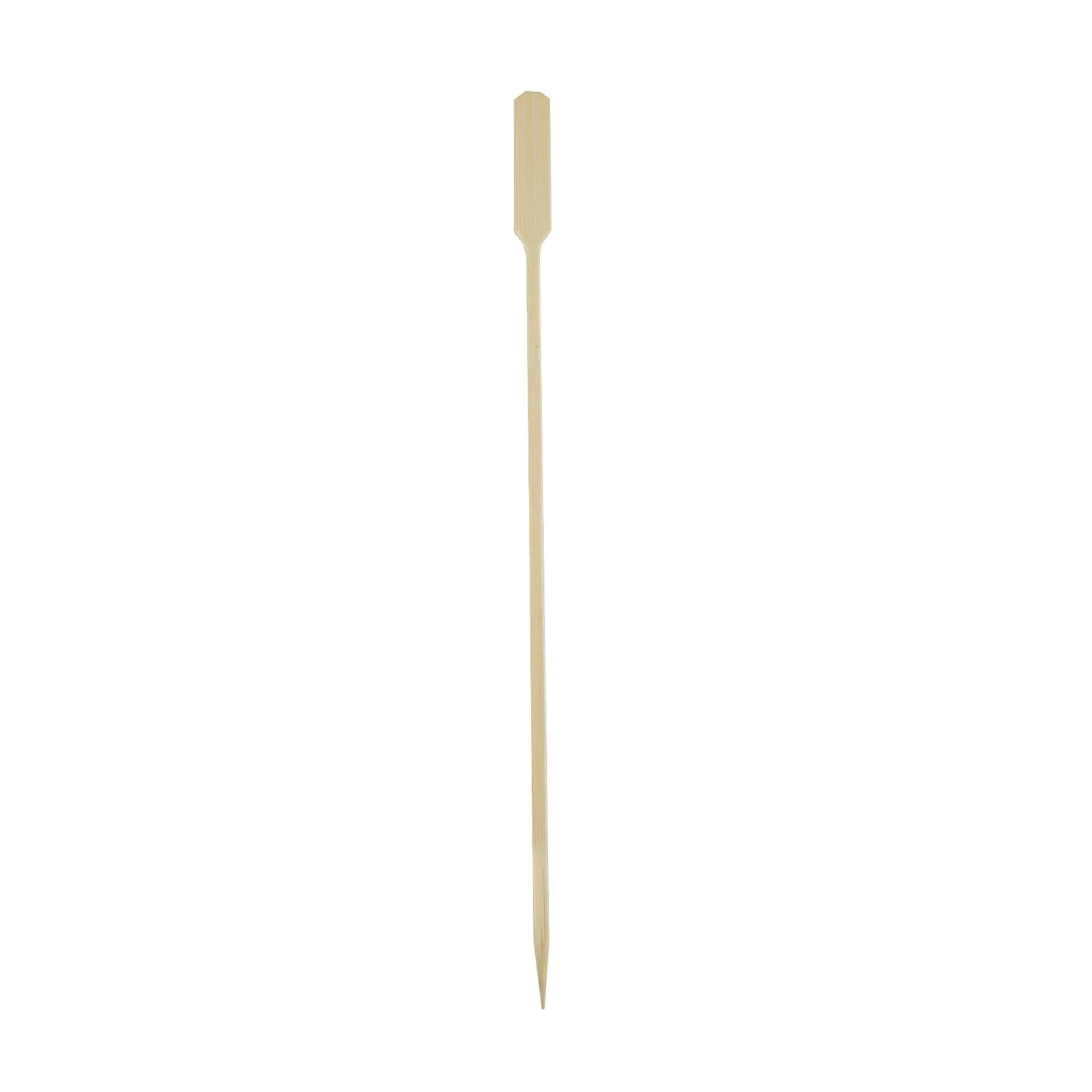 100 Pack 10" Eco Friendly Paddle Party Picks, Bamboo Skewers, Decorative Top Cocktail Sticks