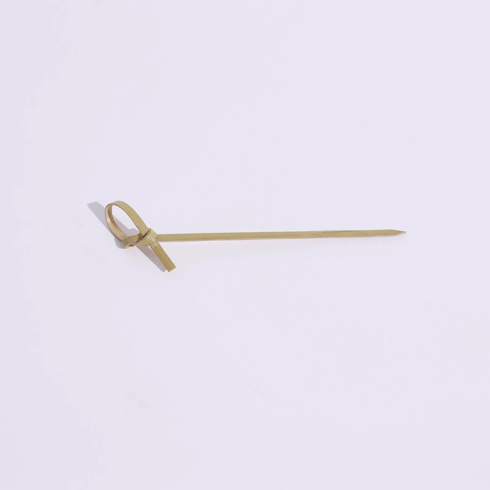 100 Pack 3.5" Eco Friendly Knotted Bamboo Skewers, Cocktail Picks