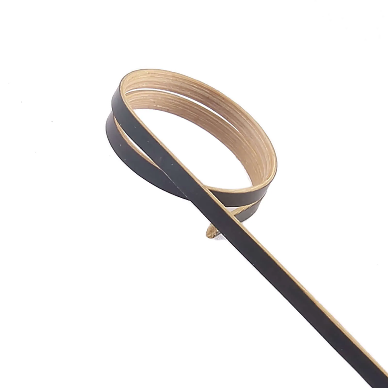 100 Pack 5" Eco Friendly Black Loop Ring Party Picks, Bamboo Skewers, Decorative Top Cocktail Sticks