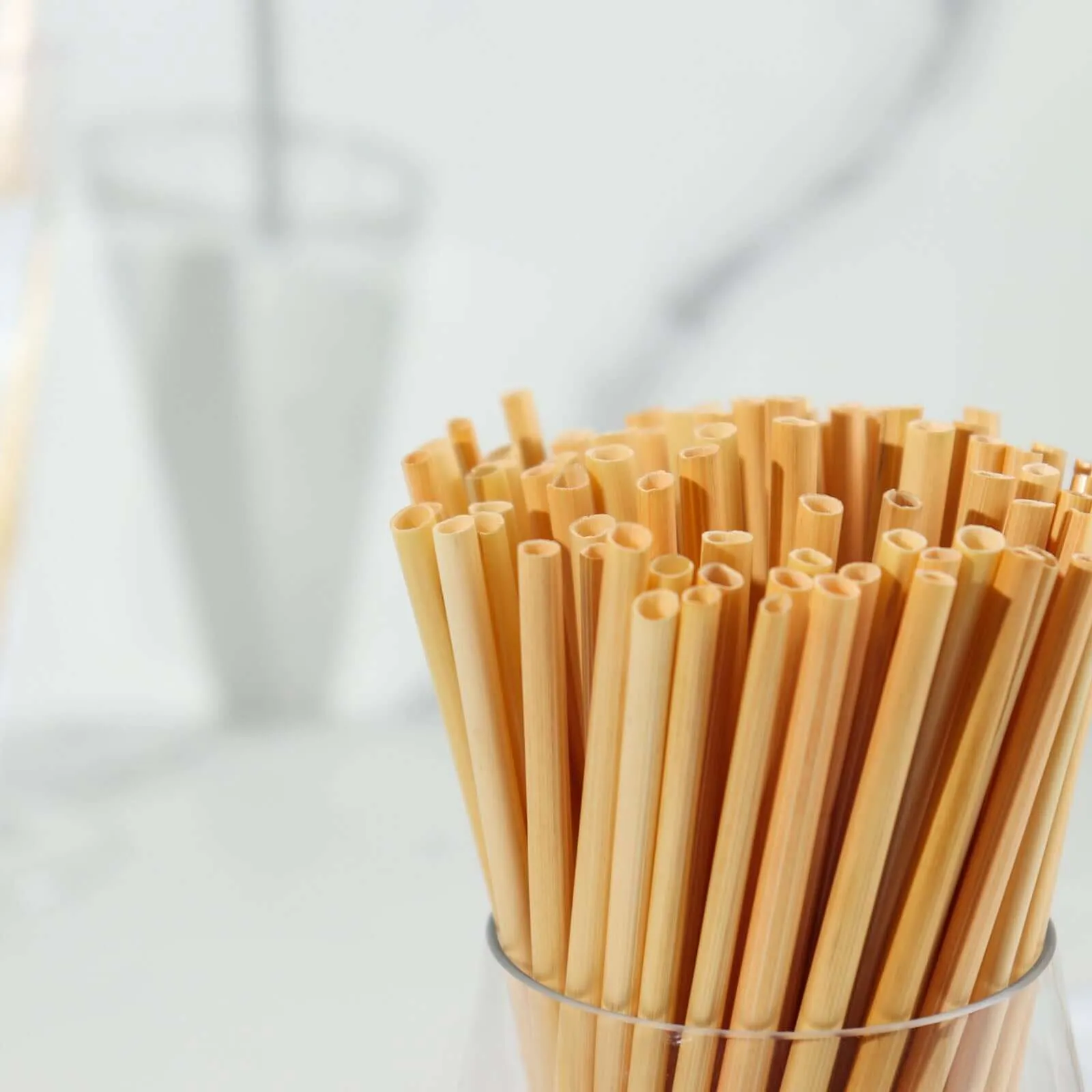 100 Pack Compostable Plant Based Disposable 100% Plastic FREE Straws, Eco-Friendly 6" Wheat Drinking Straws