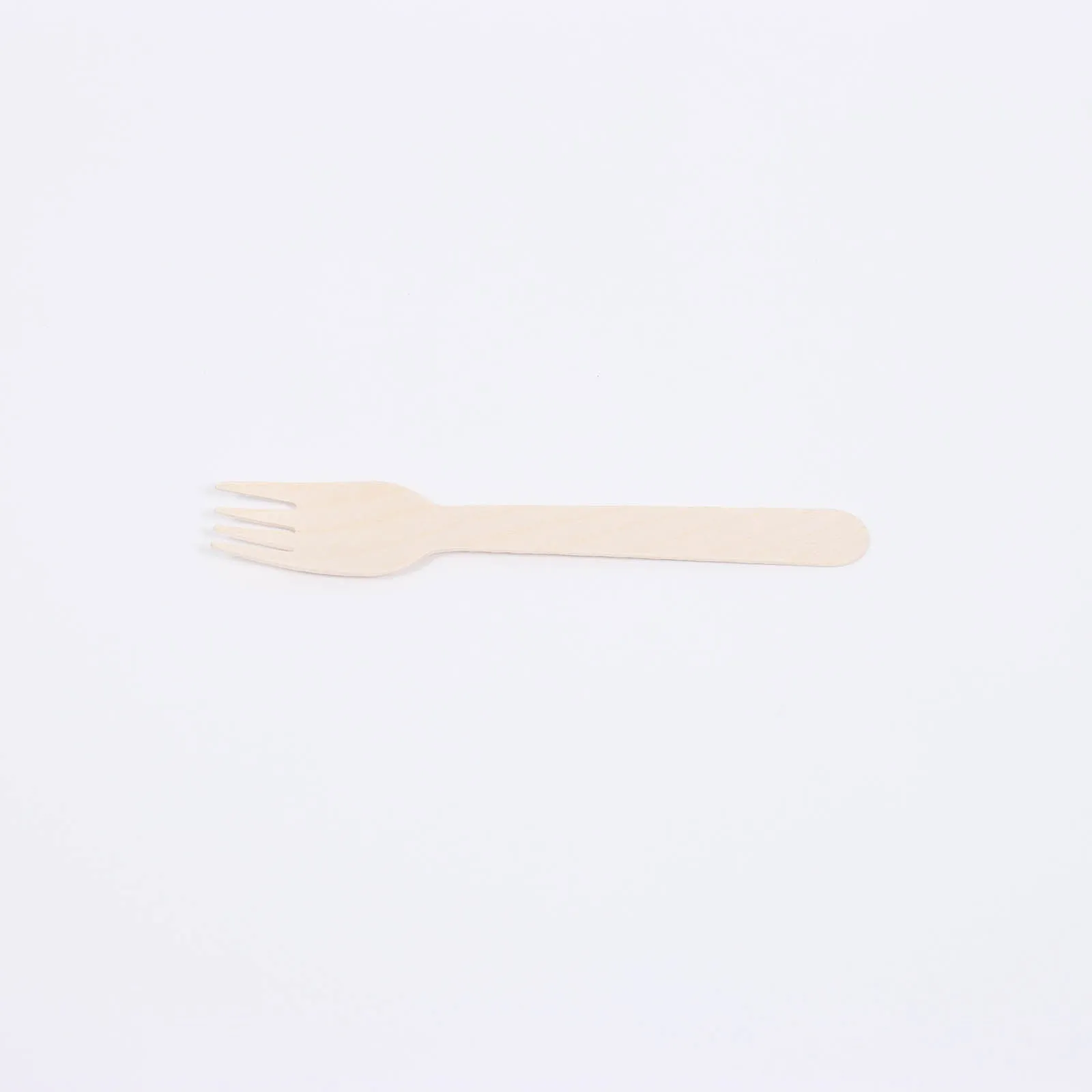 100 Pack Eco Friendly Birchwood Picnic Forks, 6" Biodegradable Wooden Cutlery