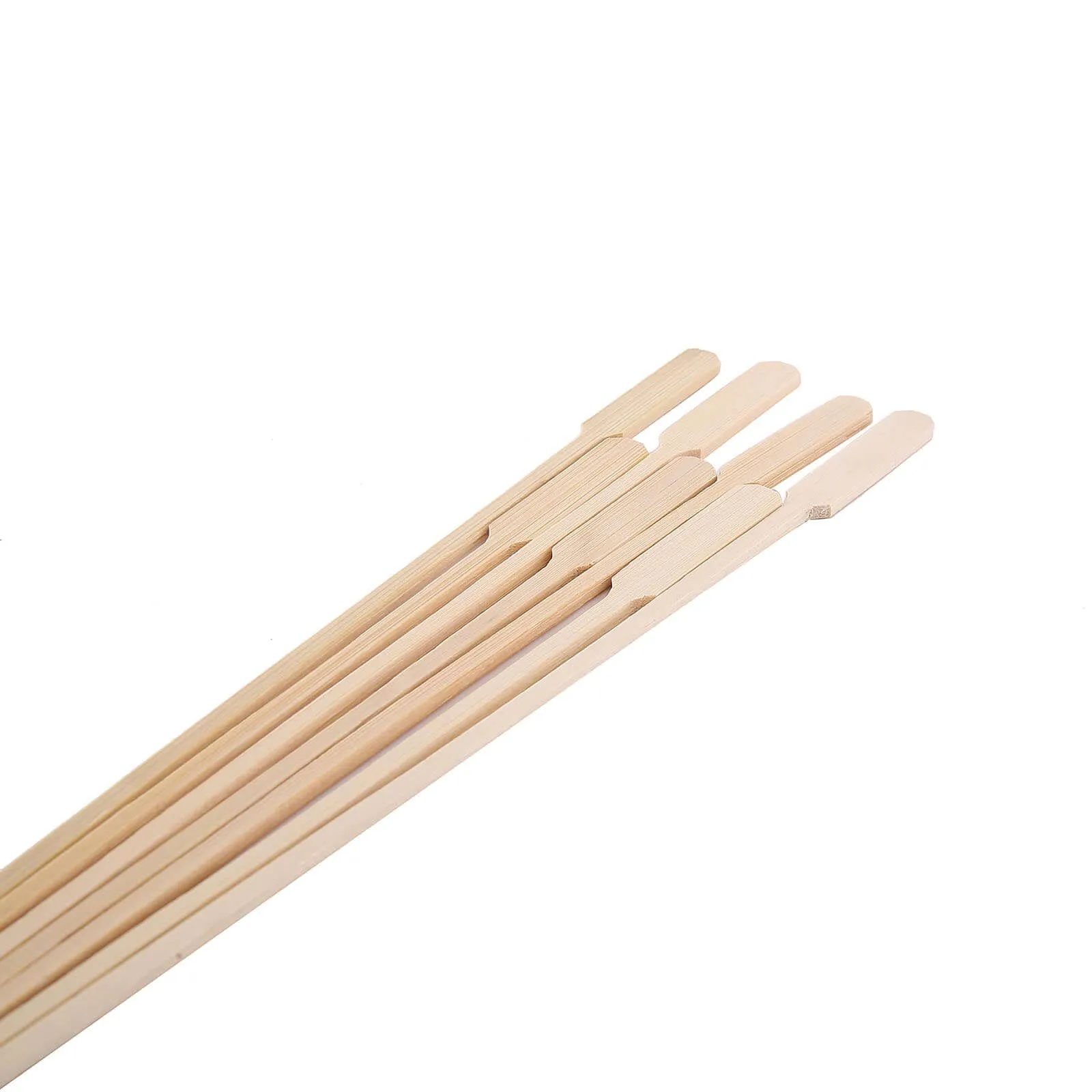 100 Pack Eco Friendly Paddle Party Picks, Bamboo Skewers, Decorative Top Cocktail Sticks 10"