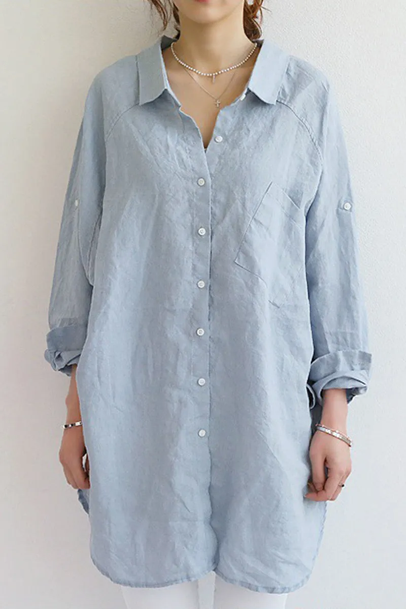 Addison - Oversized Linen Shirt