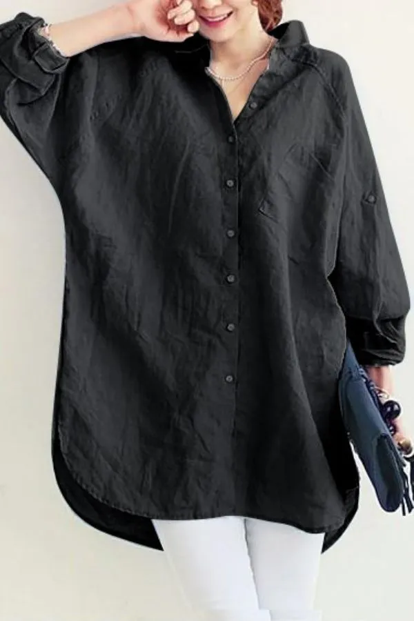 Addison - Oversized Linen Shirt