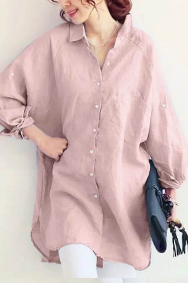 Addison - Oversized Linen Shirt