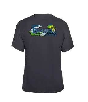 Adult- Black - Saltwater Fish Short Sleeve