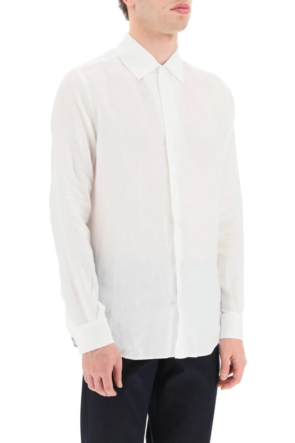 Agnona classic linen shirt