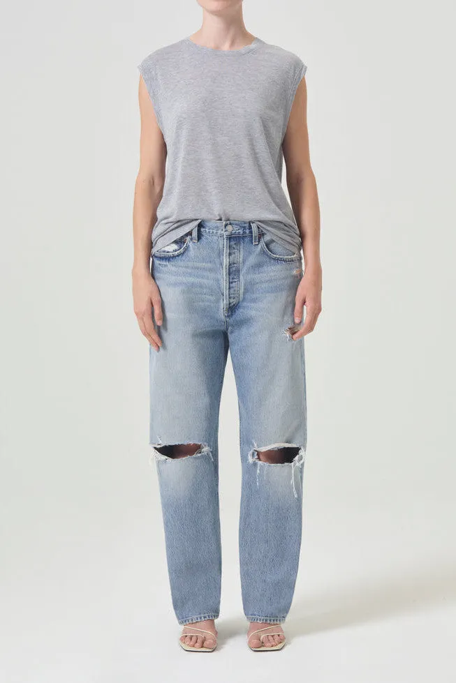 Agolde 90'S Mid Rise Straight Jeans in Threadbare