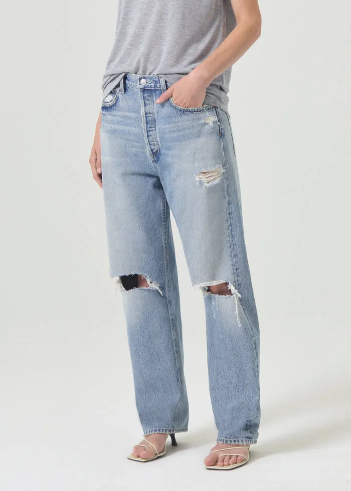 Agolde 90'S Mid Rise Straight Jeans in Threadbare