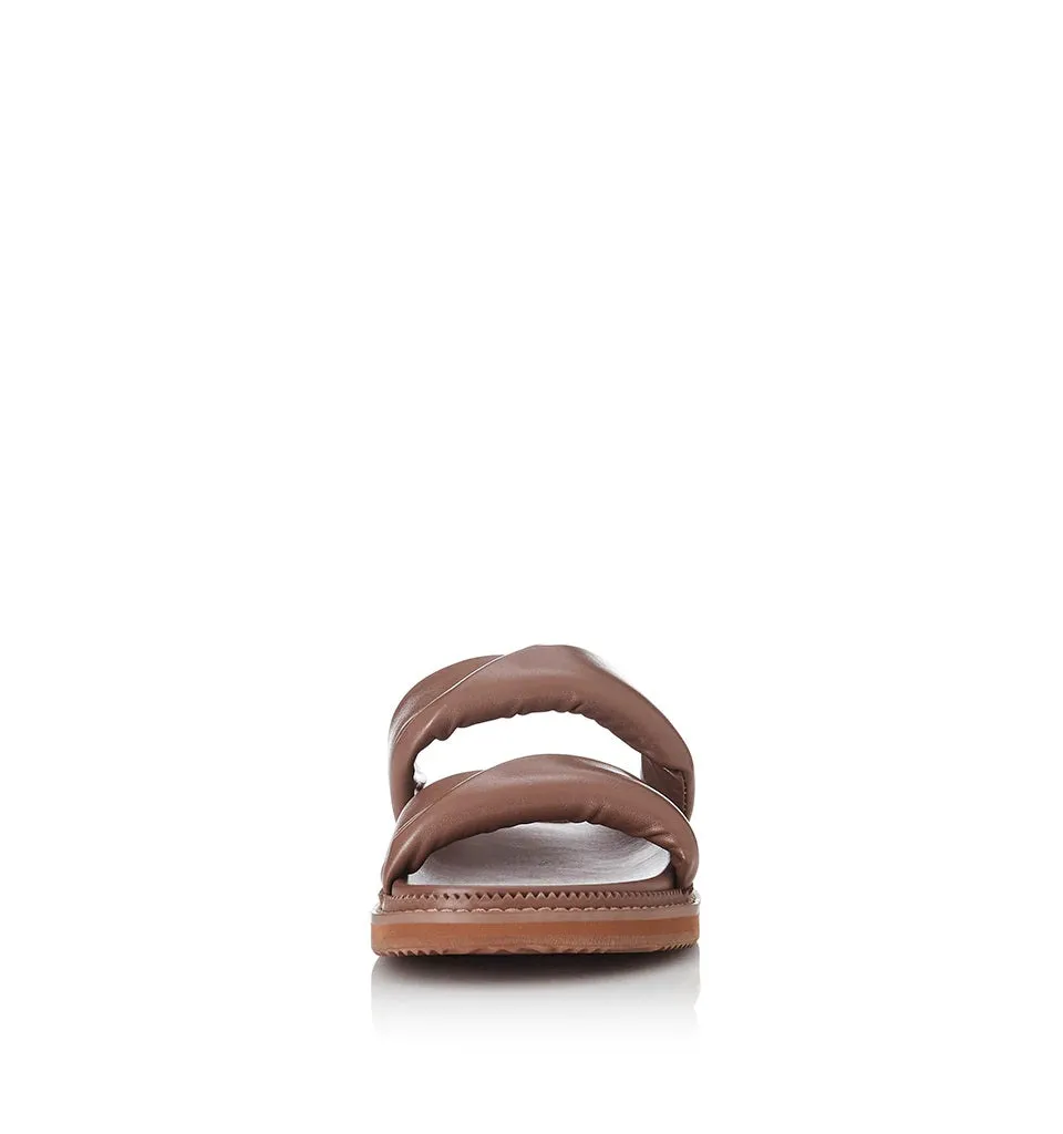 ALIAS MAE Womens Paris Leather Sandal Coffee