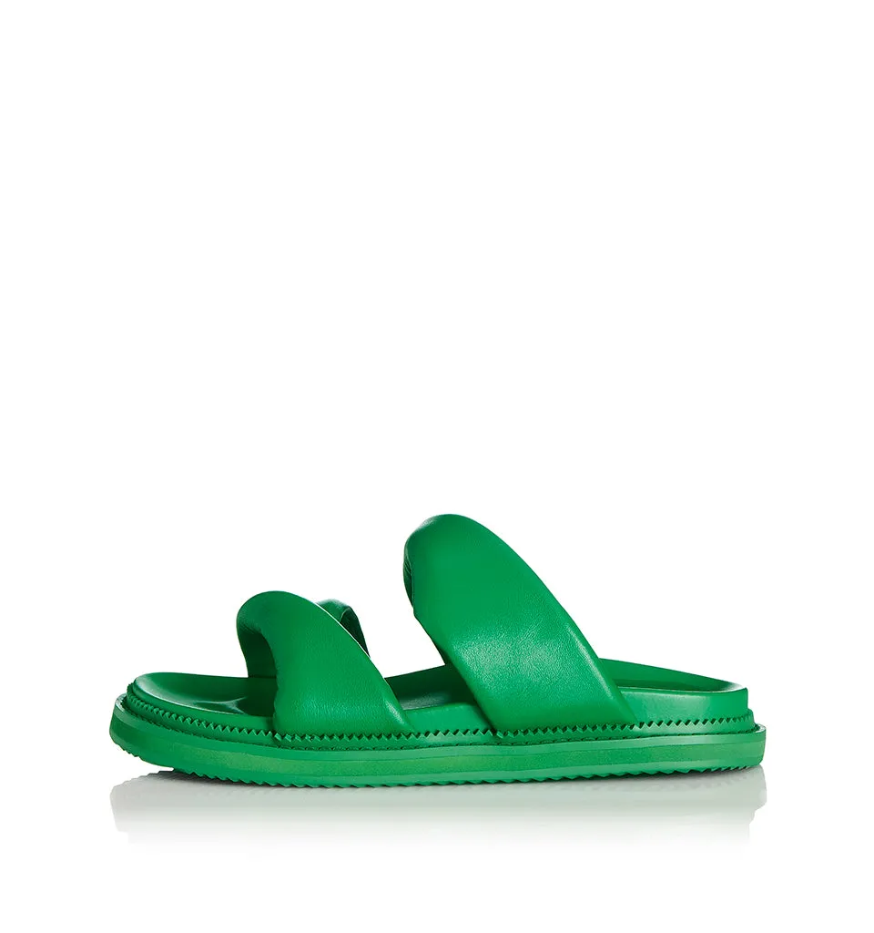 ALIAS MAE Womens Paris Leather Sandals Highlighter Green