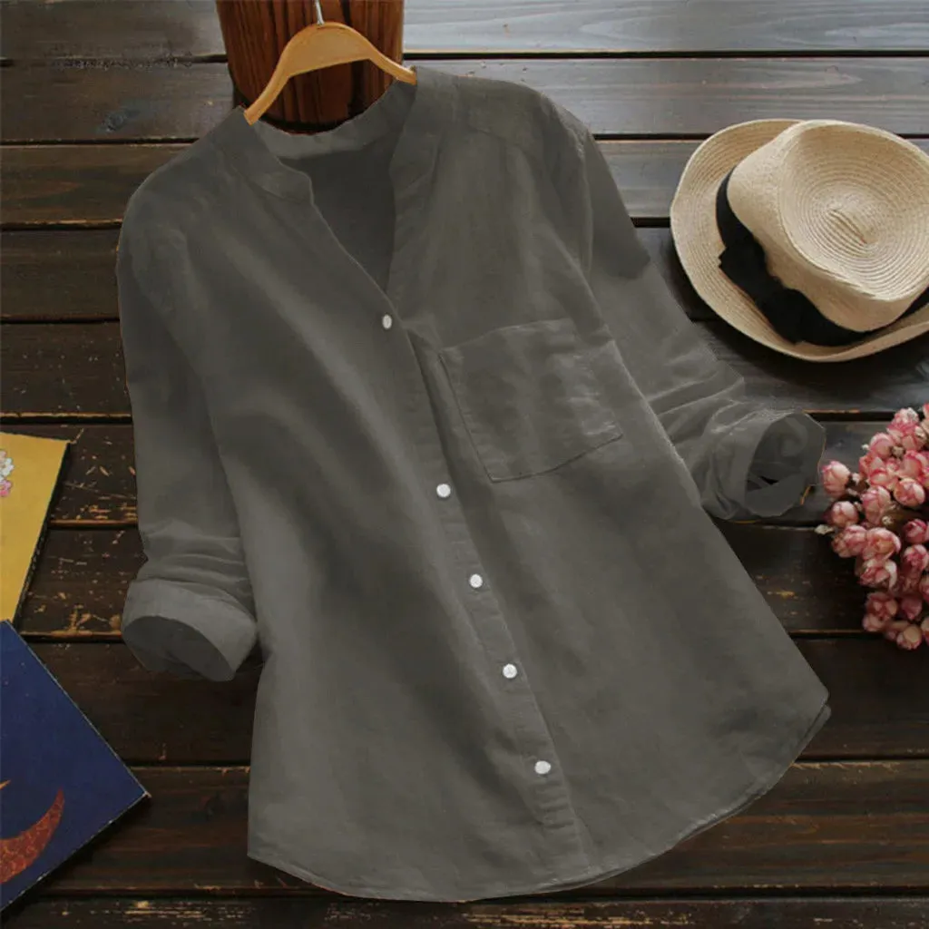 Alissa - Loose Linen Shirt