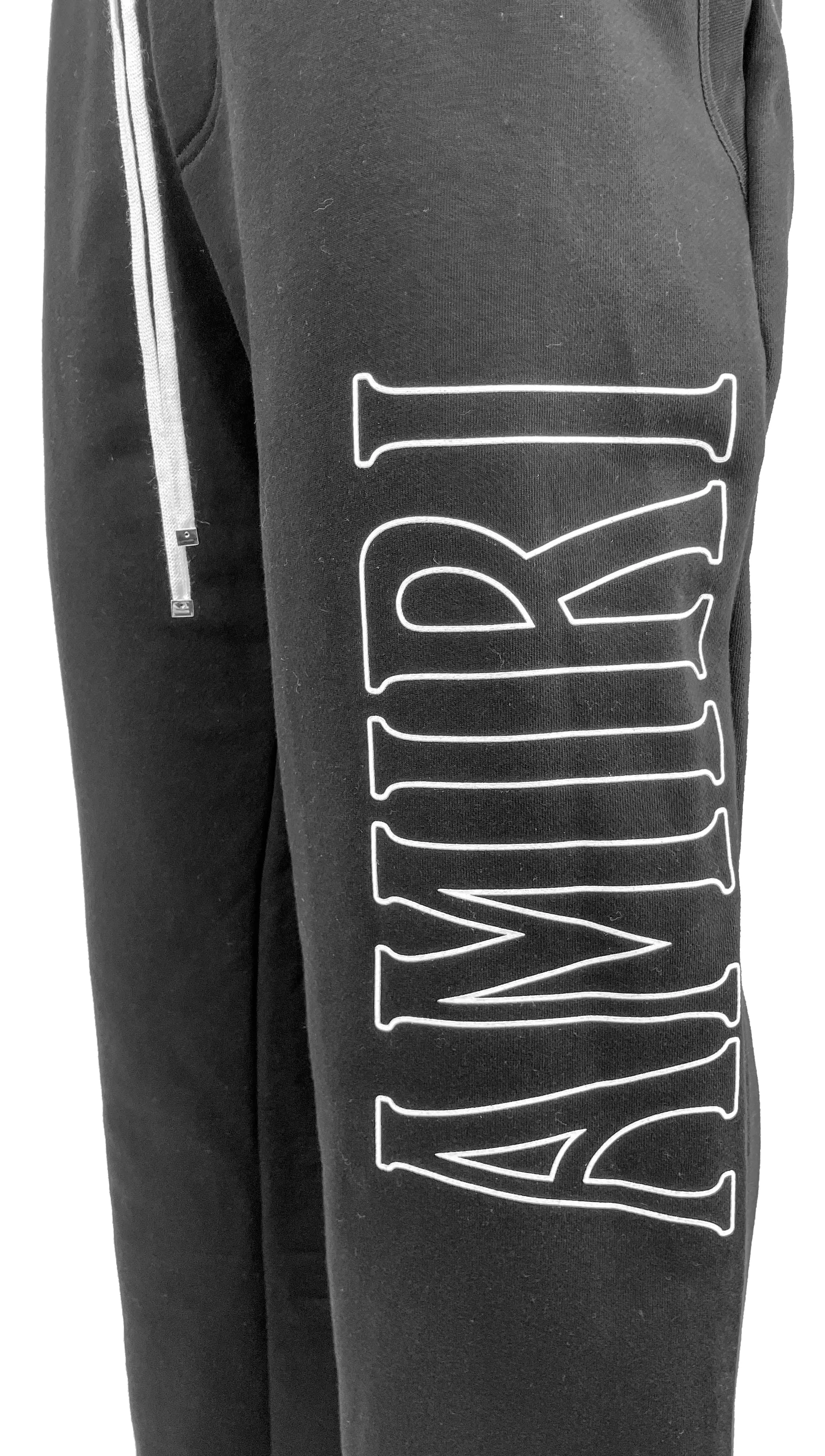 Amiri Zoltar Sweatpants in Black and White