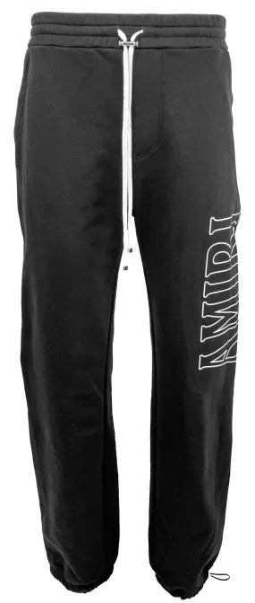 Amiri Zoltar Sweatpants in Black and White