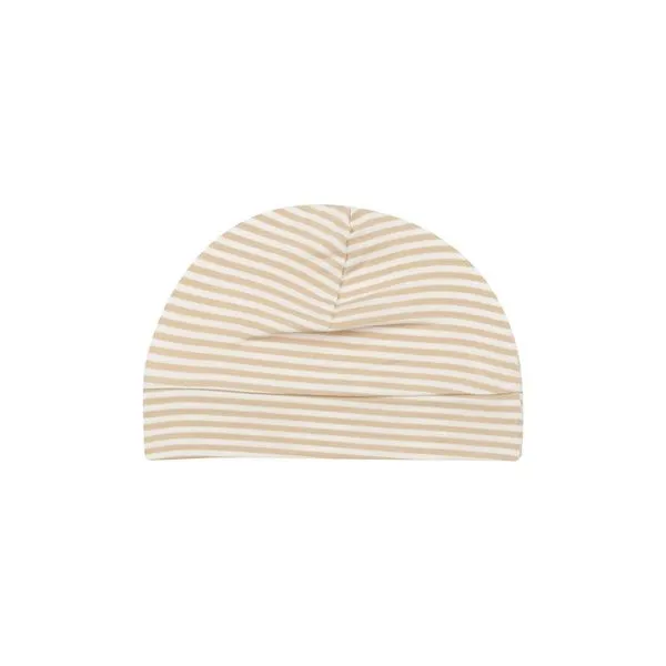 Angel Dear - Beanie Hat - Beige Stripe