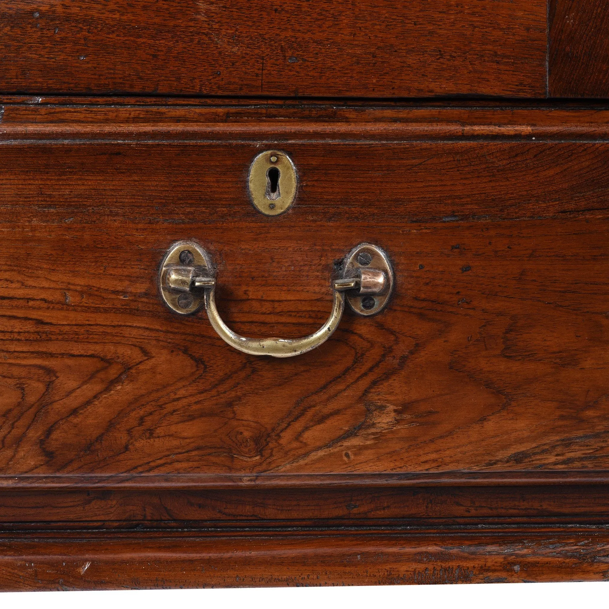 Anglo Indian Linen Cabinet Made from Golden Teak - 19thC