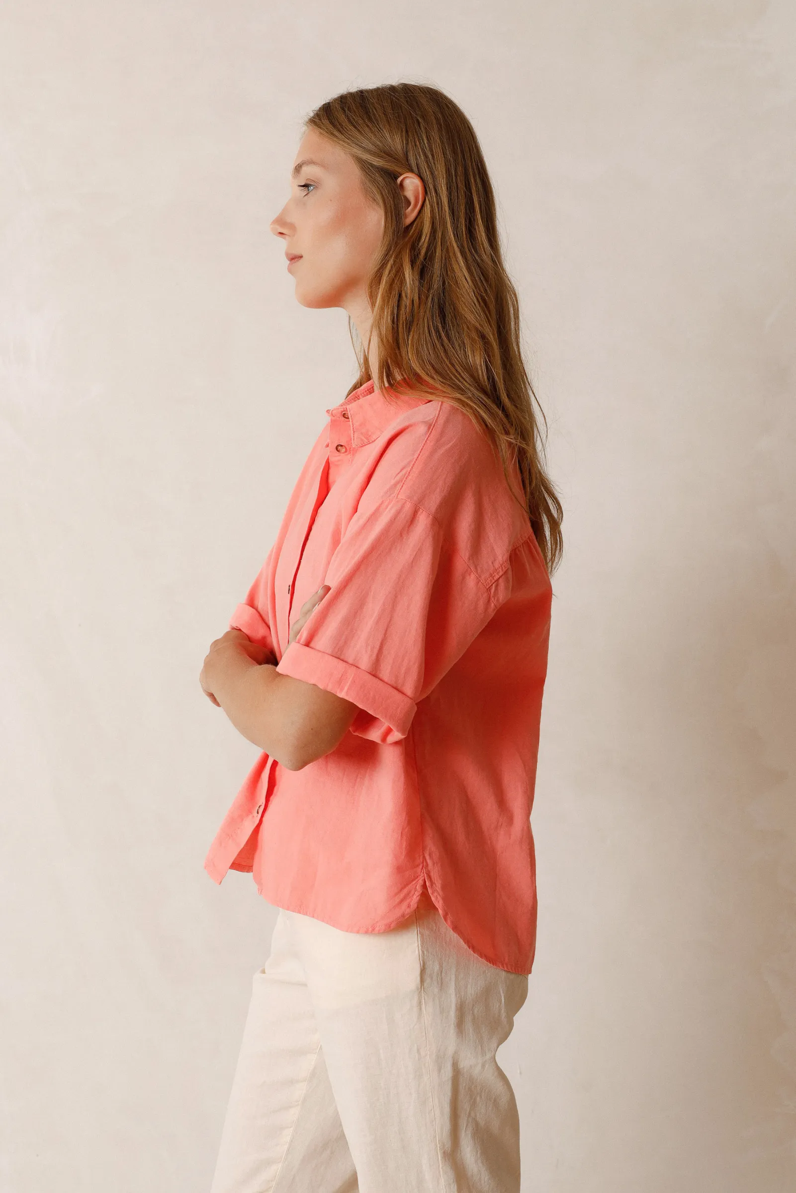 Aran Shirt - Acid Rose