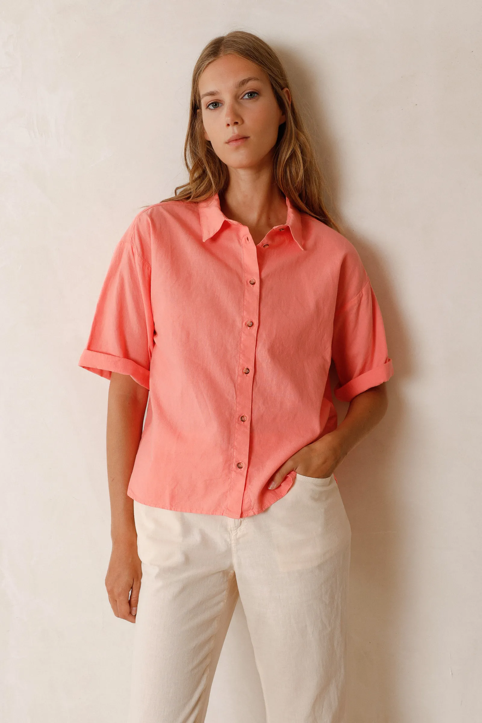 Aran Shirt - Acid Rose