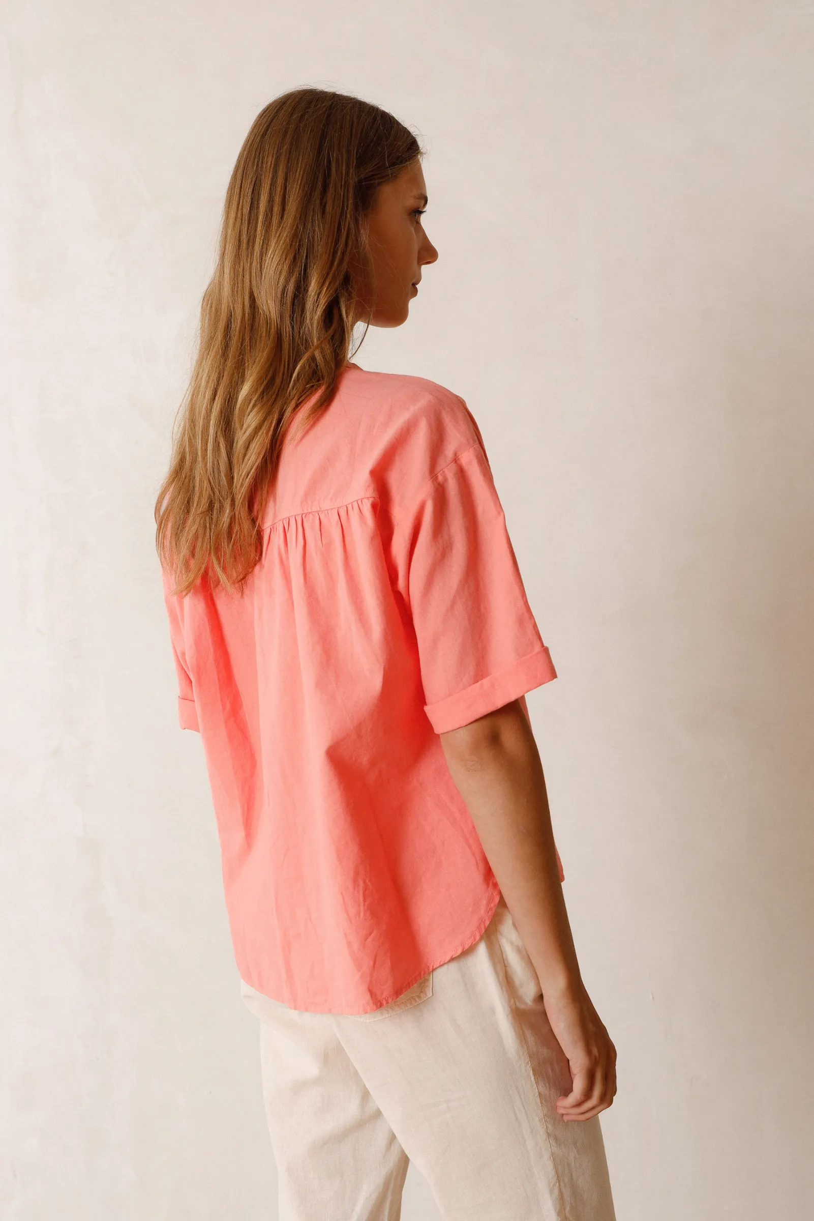 Aran Shirt - Acid Rose