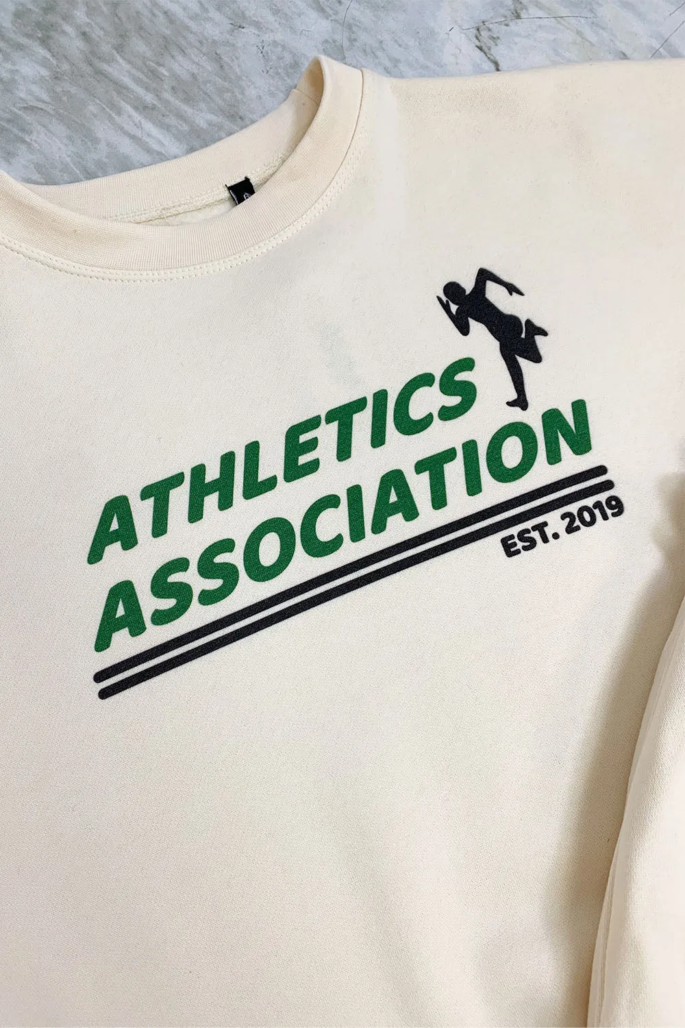 athletics association ecru sweater loungewear set