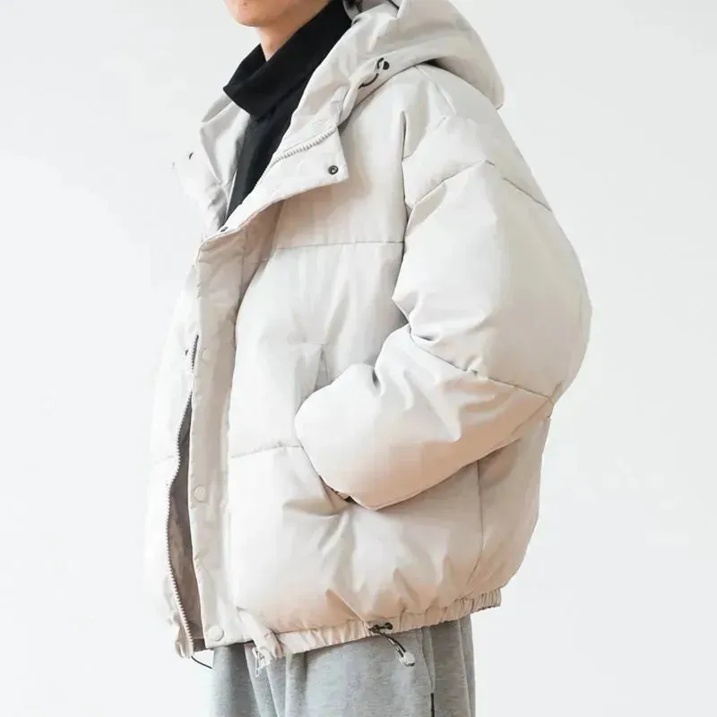 Autumn Winter Thick Zipper Hooded Coat Cardigan for men