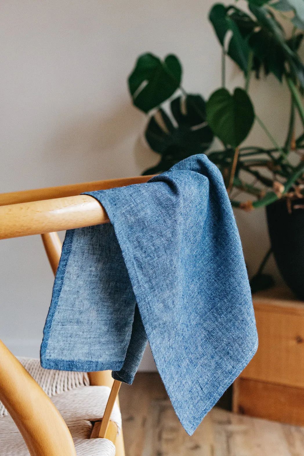 Bandana / Indigo Herringbone