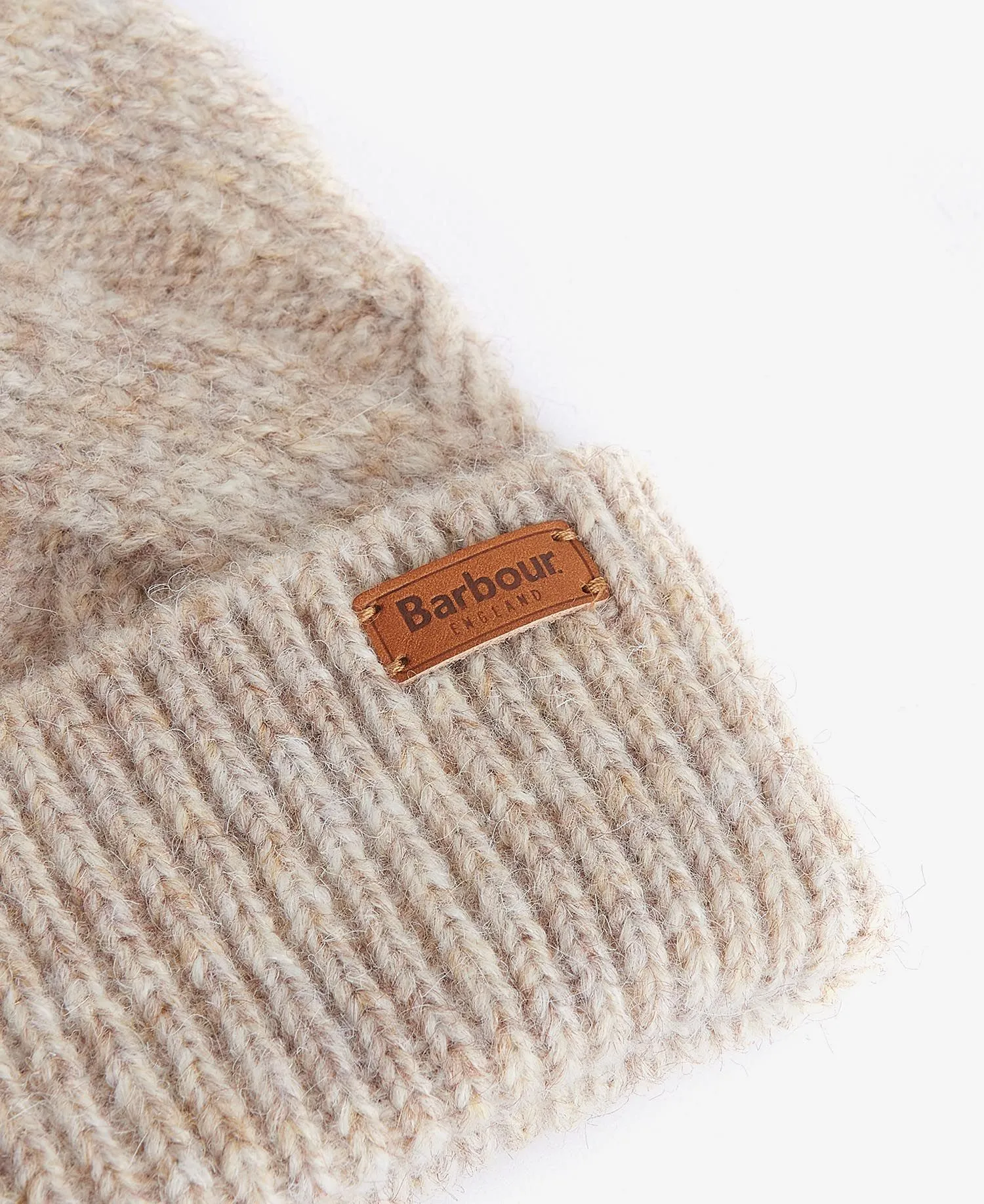 Barbour Dace Cable Beanie in Sand Beige 0515