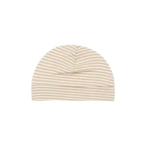 Beanie Hat - Beige Stripe