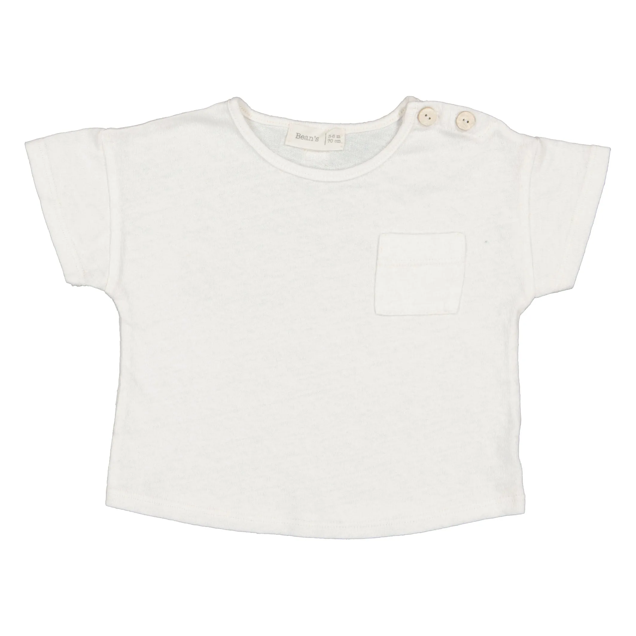 Bean's Custard Apple Cotton Linen Pocket T Shirt