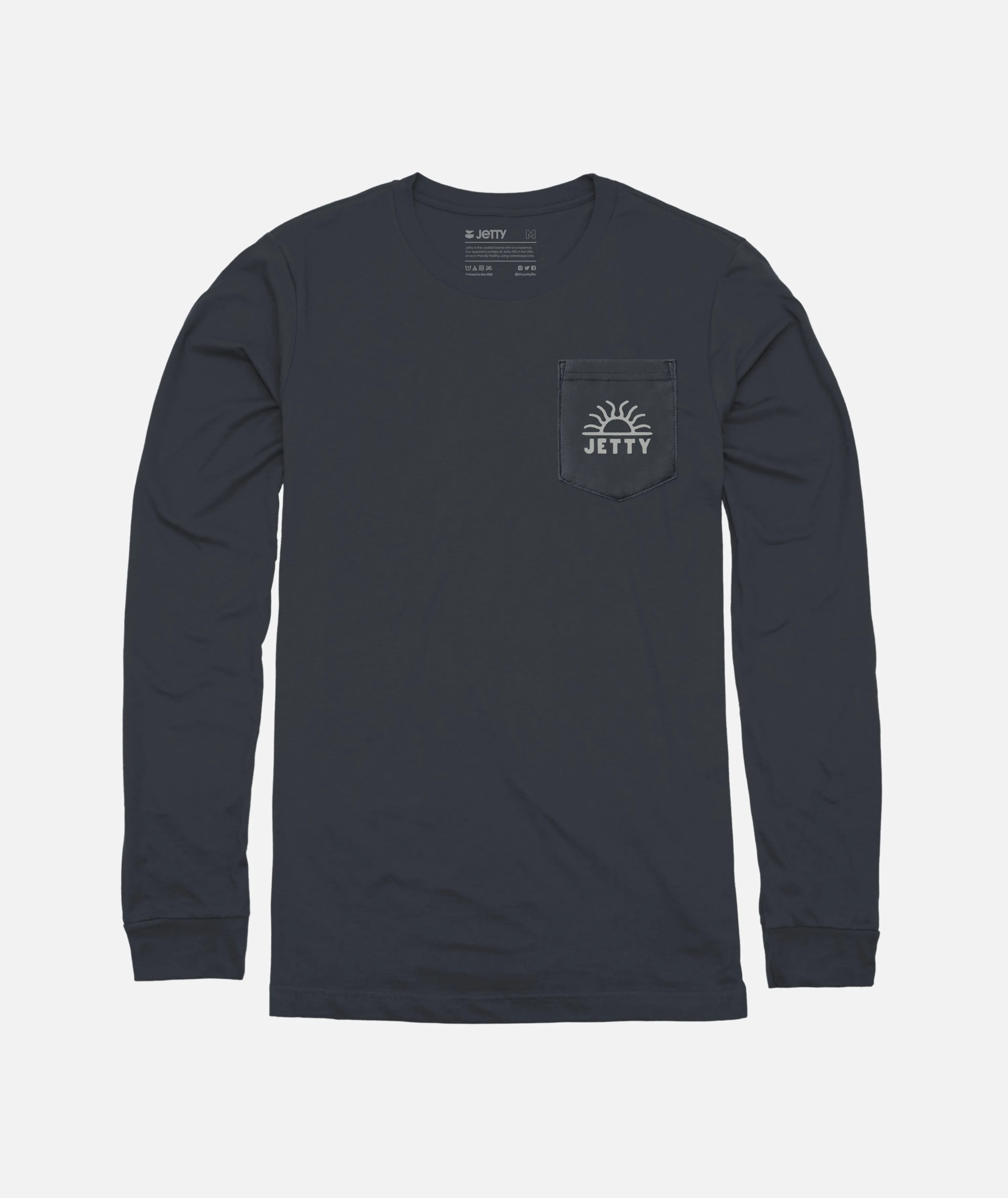 Beneath Pocket Long Sleeve - Carbon