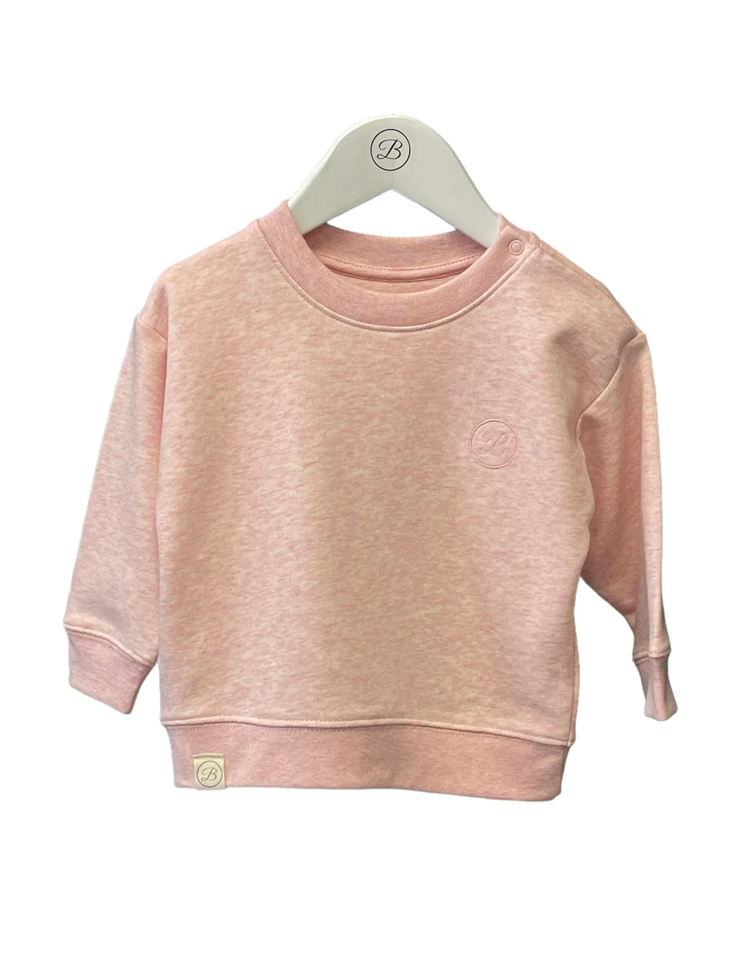 Betty McKenzie - Pink marl sweat top