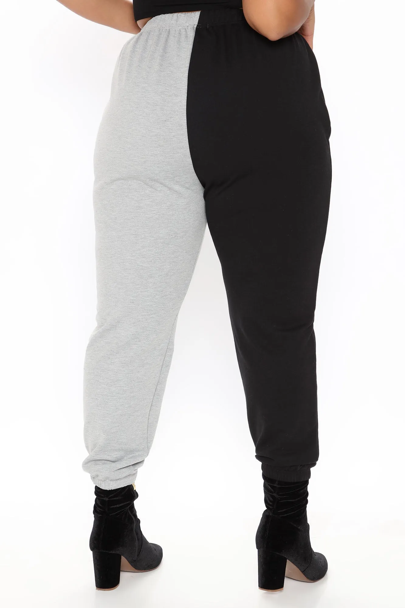 Block Party Colorblock Drawstring Sweatpant - Black/combo