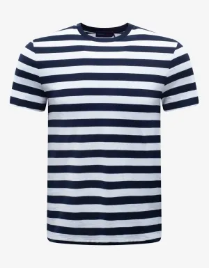 Blue & White Striped T-Shirt