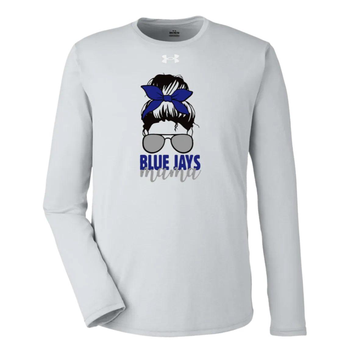 Blue Jays Mama 1376843 Under Armour Team Tech Long Sleeve Tee