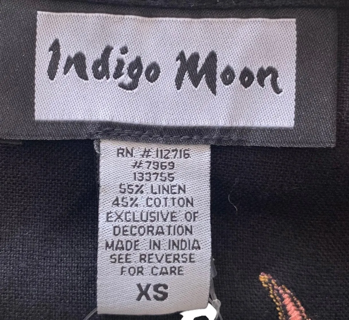 BNWT Indigo Moon Embellished Jacket Black with Beading UK size S/M