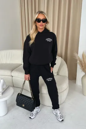 Calabasas black hoodie and joggers premium loungewear