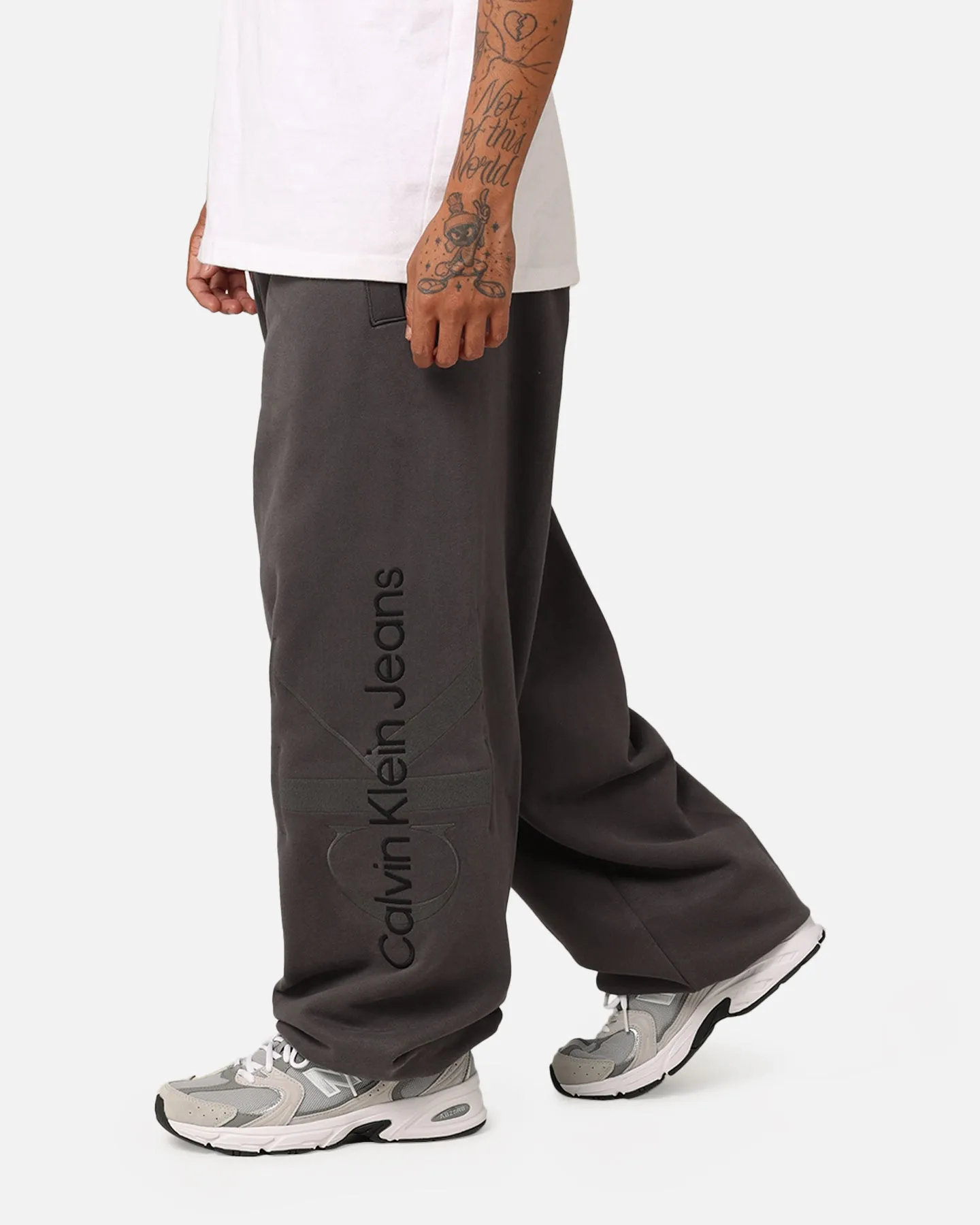 Calvin Klein Washed Monologo Hawk Pants Washed Black