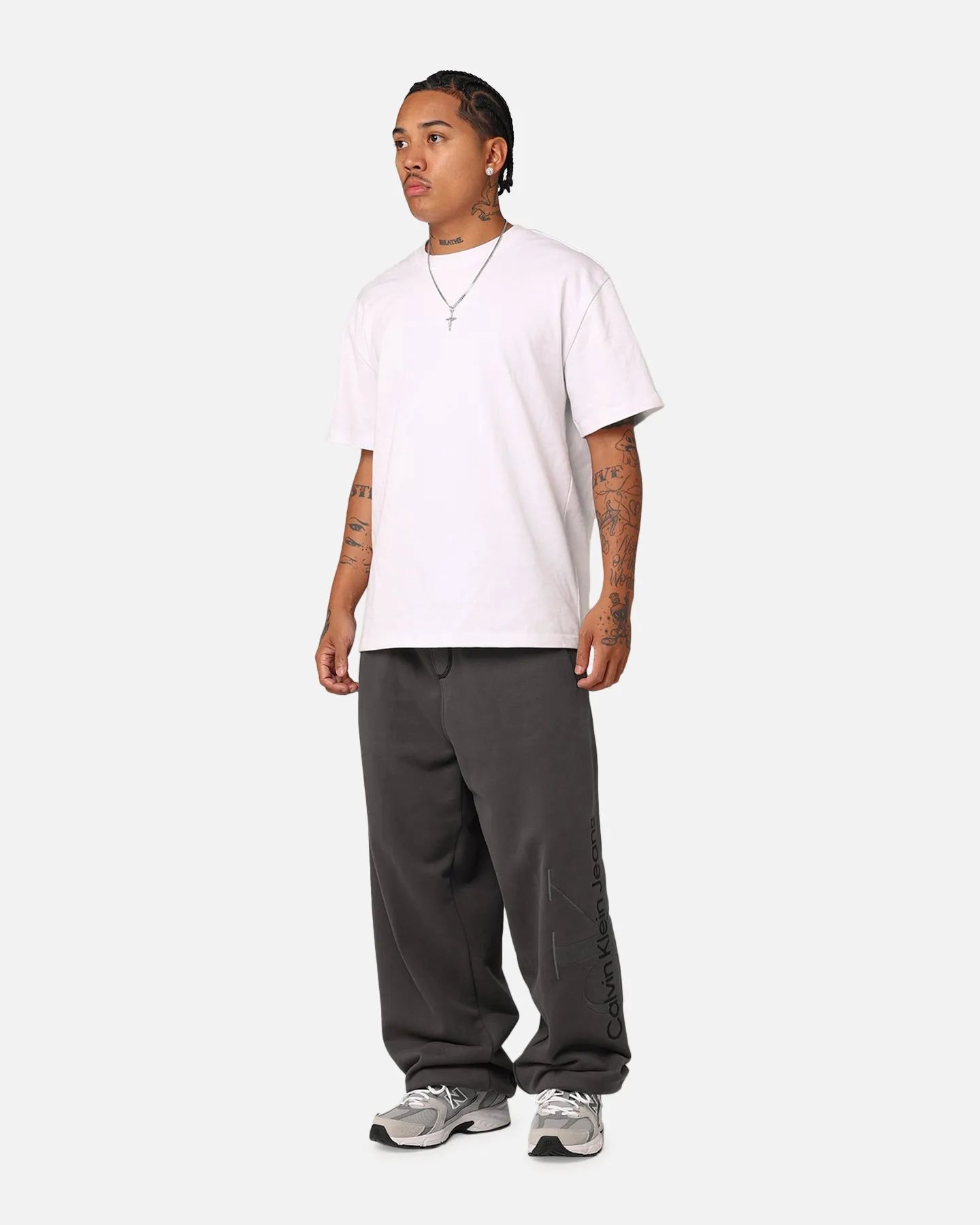 Calvin Klein Washed Monologo Hawk Pants Washed Black