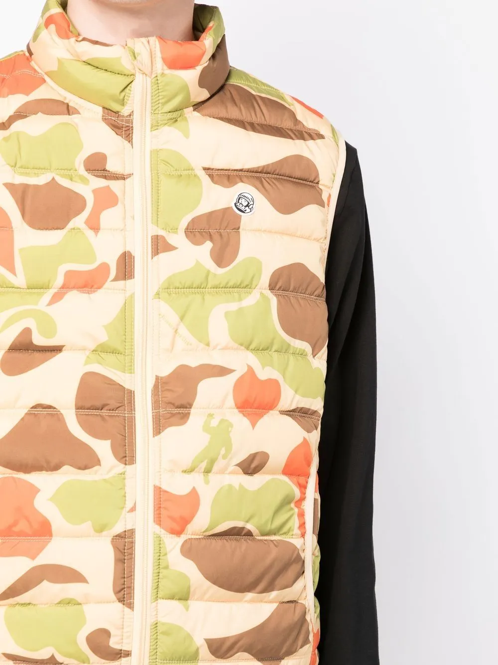 Camouflage-Pattern Padded Gilet