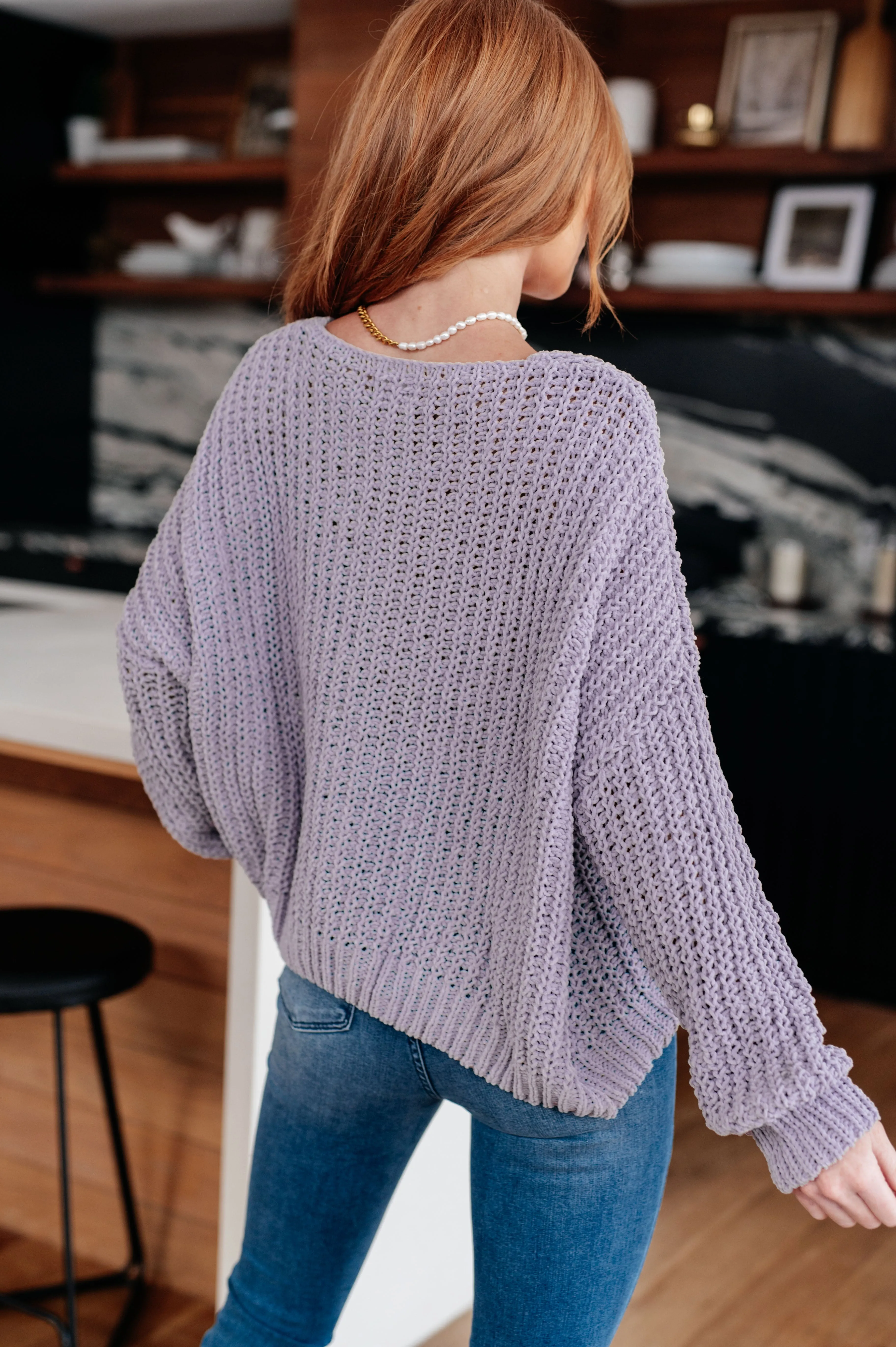 Captured My Interest Chunky V-Neck Sweater - Andree By Unit