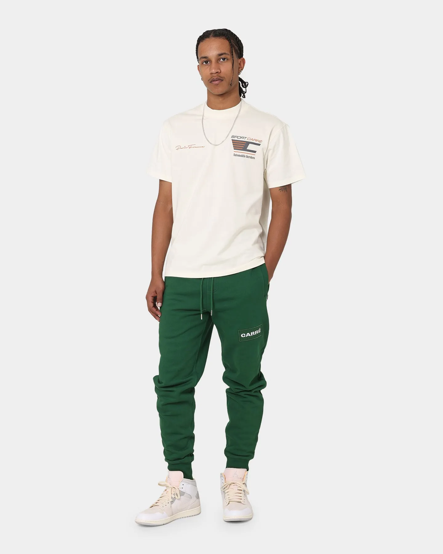 Carré Box Classique Sweatpants Forest Green