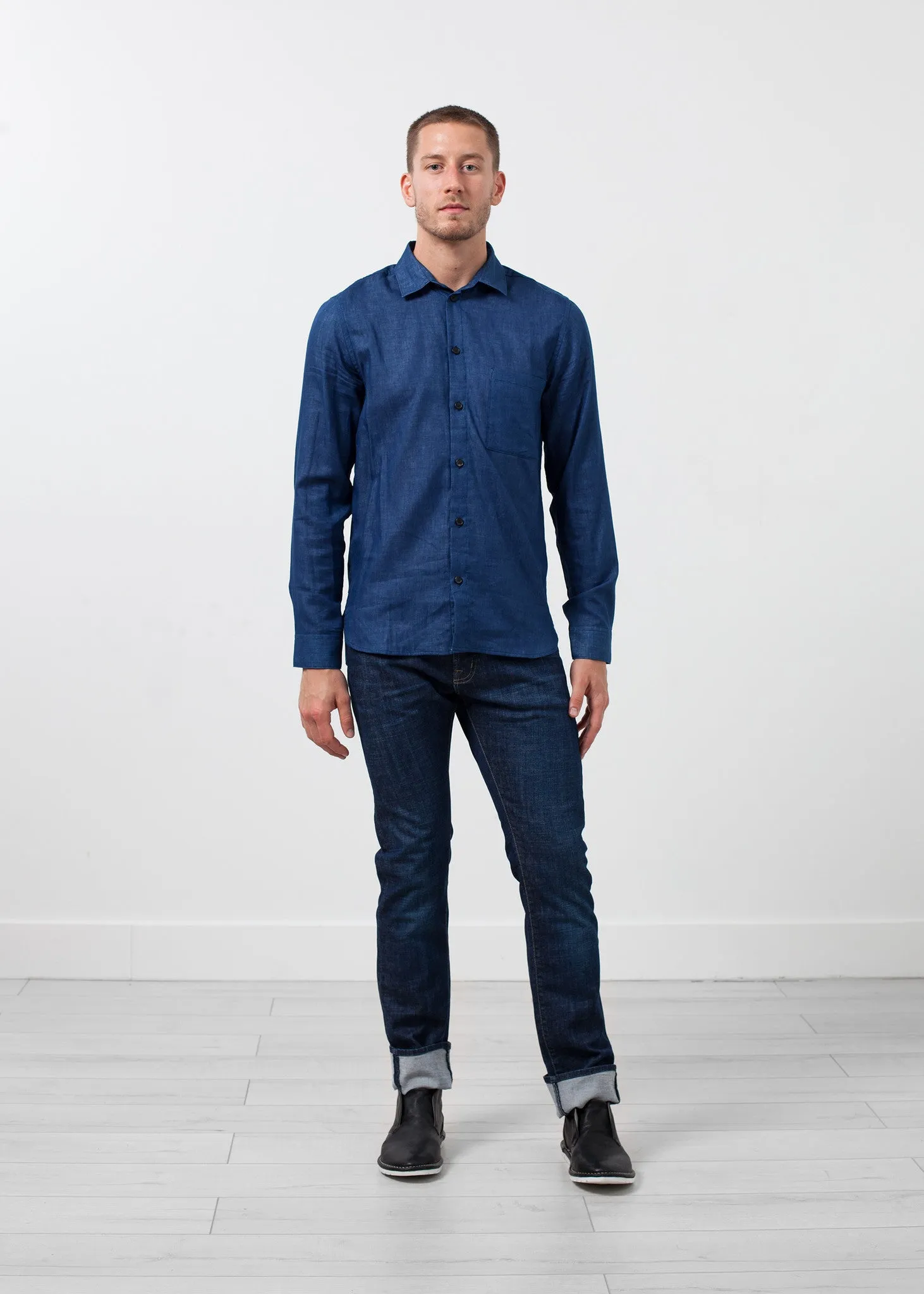 Casual Indigo Shirt