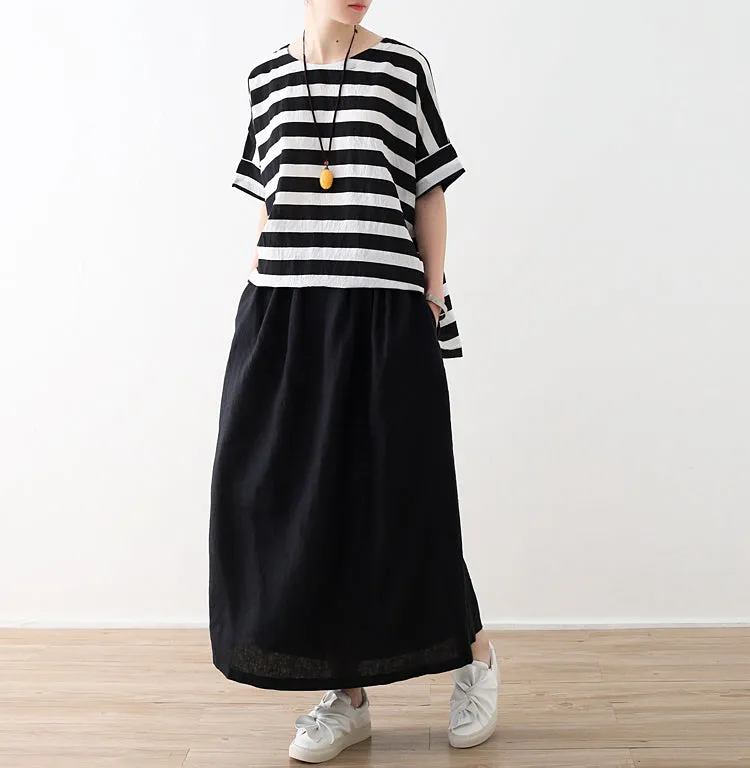 Casual Summer Women Skirts Women Skirts Women Linen Cotton Skirts ATM962330