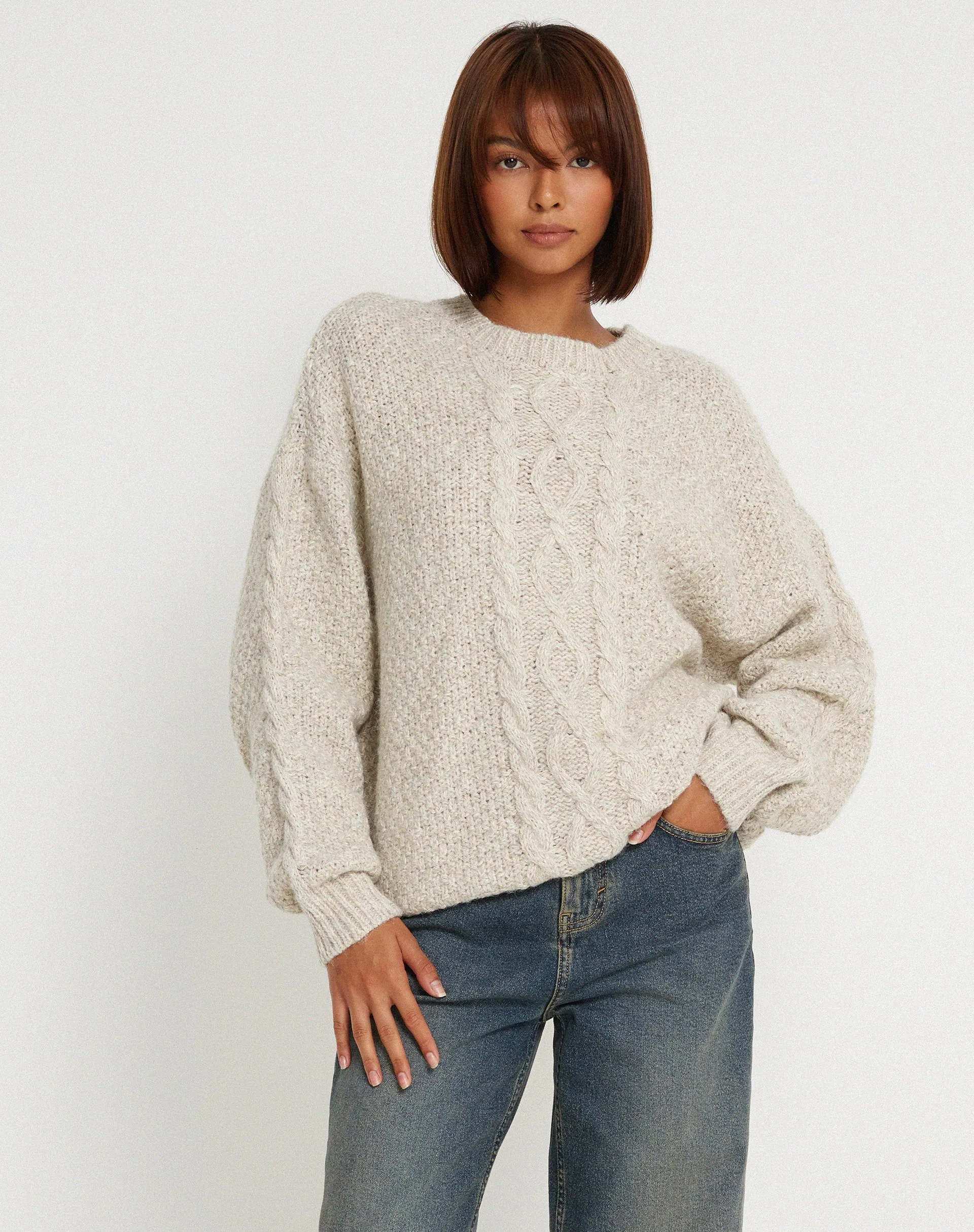 Chalih Jumper in Oatmeal