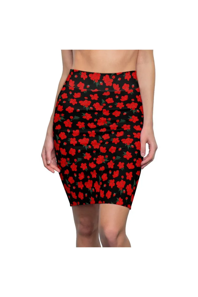 Cherry Chic Women's Pencil Skirt