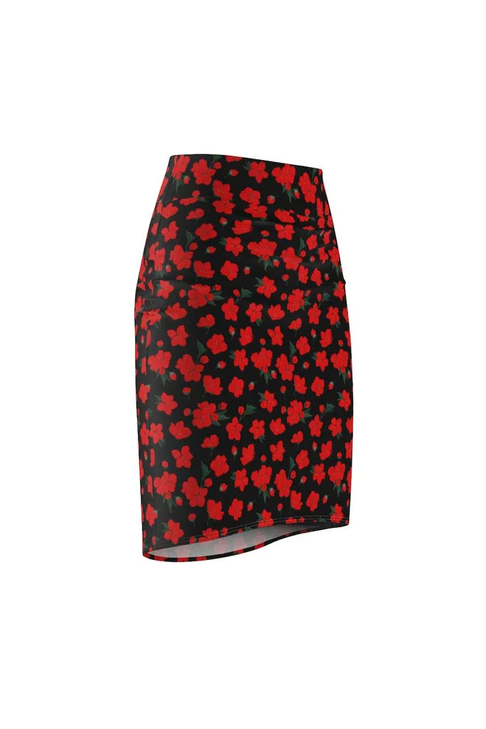 Cherry Chic Women's Pencil Skirt