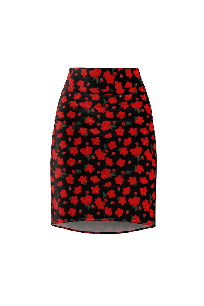 Cherry Chic Women's Pencil Skirt