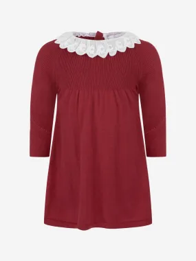 Chloe Baby Girls Red Cotton Knitted Dress