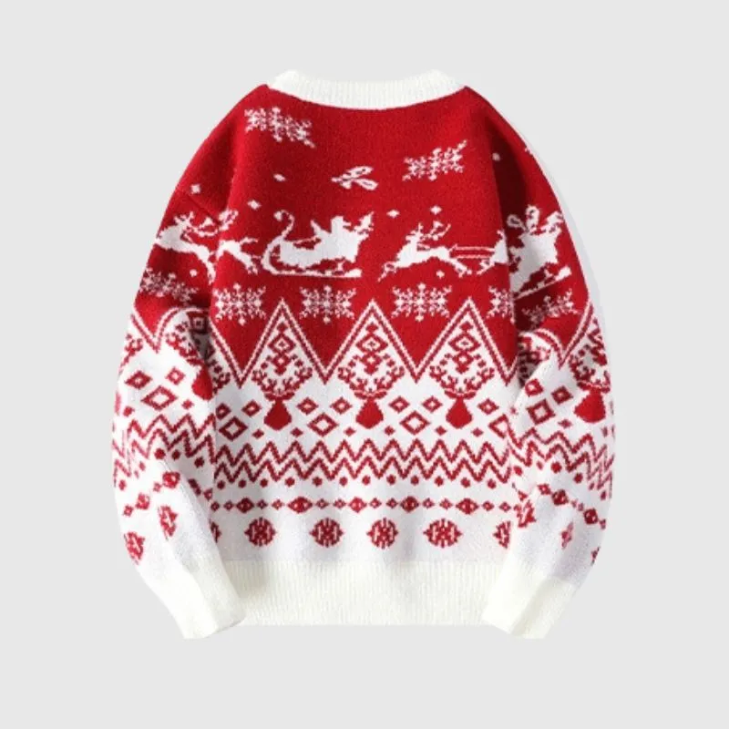 Christmas Pattern Lazy Sweater