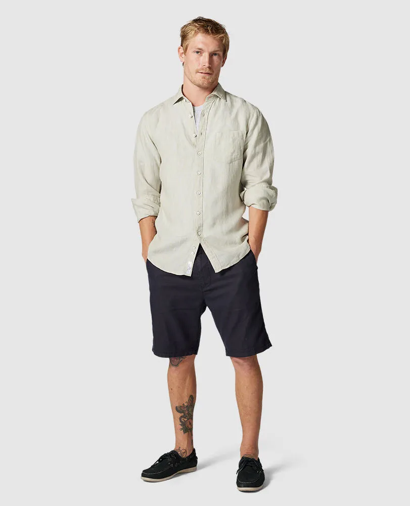 Coromandel LInen Sports Fit Shirt - Flax